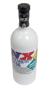 Nitrous Express 1lb Bottle w/Motorcycle Valve (3.2 Dia x 9.83 Tall) thumbnail 2