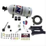 Nitrous Express 4150 4-BBL/Gasoline Nitrous Kit (50-300HP) w/10lb Bottle thumbnail 1