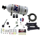 Nitrous Express 4150 4-BBL/Gasoline Nitrous Kit (50-300HP) w/10lb Bottle thumbnail 4