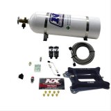 Nitrous Express 4150 Hitman 4-BBL Nitrous Kit (100-200HP) w/15lb Bottle thumbnail 1