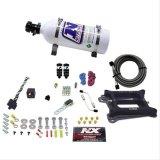 Nitrous Express 4150 Hitman Plus 4-BBL Nitrous Kit (50-200HP) w/5lb Bottle thumbnail 1