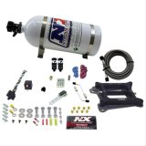 Nitrous Express 4150 Hitman Plus 4-BBL Nitrous Kit (50-200HP) w/10lb Bottle thumbnail 1