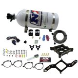 Nitrous Express 4150 Billet Crossbar Stage 6 Nitrous Kit (50-300HP) w/10lb Bottle thumbnail 3