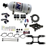 Nitrous Express 4150 Dual Stage Billet Crossbar Nitrous Kit (50-300 & 100-500HP) w/10lb Bottle thumbnail 2