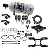 Nitrous Express 4150 Dual Stage Billet Crossbar Nitrous Kit (50-300 & 100-500HP) w/10lb Bottle thumbnail 3