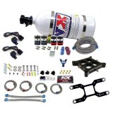 Nitrous Express 4150 Dual Stage Billet Crossbar Nitrous Kit (50-300 & 100-500HP) w/10lb Bottle thumbnail 6