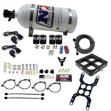 Nitrous Express Dominator Dual Stage Billet Crossbar Nitrous Kit (50-300 & 100-500HP) w/10lb Bottle thumbnail 1
