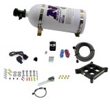 Nitrous Express Dry Single Entry Billet Crossbar Plate System 100-500hp (4150 Flange) w/10lb Bottle thumbnail 1