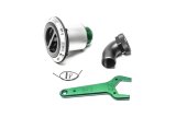 Radium Engineering Remote Mount Vented Standard Filler 1.5in Elbow thumbnail 1