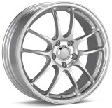 Enkei PF01 17x8 5x114.3 50mm offset Silver Wheel 05-10 Subaru STI thumbnail 2