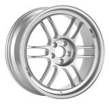Enkei RPF1 15x7 4x100 41mm Offset 73mm Bore Silver Wheel Honda & Acura 4-Lug/02-06 Mini thumbnail 2