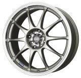 Enkei J10 16x7 4x100/108 42mm Offset 72.62mm Bore Dia Silver w/ Machined Lip Wheel thumbnail 2