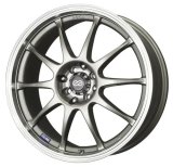 Enkei J10 16x7 4x100/108 42mm Offset 72.62mm Bore Dia Silver w/ Machined Lip Wheel thumbnail 5