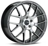 Enkei Raijin 18x8.5 50mm Offset 5x114.3 Bolt Pattern 72.6 Bore Diameter Hyper Silver Wheel thumbnail 1