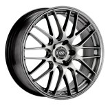 Enkei EKM3 18x8 5x110 40mm offset 72.6 Bolt Dia Hyper Silver Wheel thumbnail 2