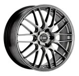 Enkei EKM3 18x8 5x110 40mm offset 72.6 Bolt Dia Hyper Silver Wheel thumbnail 4