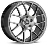 Enkei Raijin 18x8.5 45mm Offset 5x100 Bolt Pattern 72.6 Bore Diameter Hyper Silver Wheel thumbnail 1