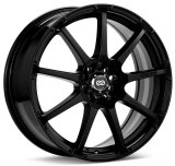 Enkei EDR9 17x7 5x100/114.3 45mm offset 72.6 Bore Diameter Black Wheel thumbnail 1