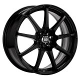 Enkei EDR9 17x7 5x100/114.3 45mm offset 72.6 Bore Diameter Black Wheel thumbnail 2
