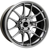 Enkei GTC02 18x9 5x100 42mm Offset 75mm Bore Hyper Silver Wheel thumbnail 1