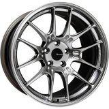 Enkei GTC02 18x9 5x100 42mm Offset 75mm Bore Hyper Silver Wheel thumbnail 3