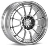 Enkei NT03+M 18x9.5 5x114.3 27mm Offset 72.6mm Bore F1 Silver Wheel thumbnail 1