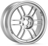 Enkei RPF1 15x7 4x100 35mm Offset 73mm Bore Silver Wheel Miata 4-Lug / 02-06 Mini thumbnail 1
