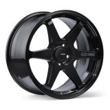 Enkei T6R 18x9.5 38mm Offset 5x114.3 Bolt Pattern 72.6 Bore Gloss Black Wheel thumbnail 3