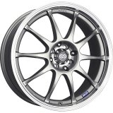 Enkei J10 15x6.5 5x100/114.3 38mm Offset 72.62mm Bore Dia Silver w/ Machined Lip Wheel thumbnail 1