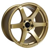 Enkei T6S 18x8 45mm Offset 5x100 Bolt Pattern 72.6 Bore Gold Wheel thumbnail 1