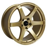 Enkei T6S 18x8 45mm Offset 5x100 Bolt Pattern 72.6 Bore Gold Wheel thumbnail 4