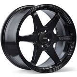 Enkei T6R 17x8 40mm Offset 5x114.3 Bolt Pattern 72.6 Bore Gloss Black Wheel thumbnail 1