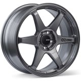 Enkei T6R 18x8.5 45mm Offset 5x100 Bolt Pattern 72.6 Bore Gloss Gunmetal Wheel thumbnail 1