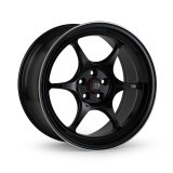 Enkei PF06 17x8.5 5x114.3 30mm Offset 75mm Bore - Black w/Machined Lip thumbnail 1