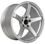 Enkei KOJIN 18x8 35mm Inset 5x112 Bolt Pattern 72.6mm Bore Dia Matte Silver Wheel thumbnail 2