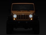Raxiom 07-18 Jeep Wrangler JK Axial Series LED Headlights- Black Housing (Clear Lens) thumbnail 2