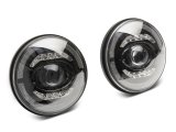 Raxiom 07-18 Jeep Wrangler JK Axial Series LED Headlights- Black Housing (Clear Lens) thumbnail 3