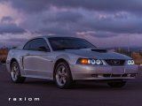 Raxiom 99-04 Ford Mustang Dual LED Halo Projector Headlights- Black Housing (Smoked Lens) thumbnail 1