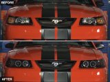 Raxiom 99-04 Ford Mustang Dual LED Halo Projector Headlights- Black Housing (Smoked Lens) thumbnail 3