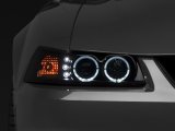 Raxiom 99-04 Ford Mustang Dual LED Halo Projector Headlights- Black Housing (Smoked Lens) thumbnail 7