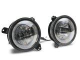 Raxiom 18-22 Jeep Wrangler JL/JT Axial Series LED Headlights- Black Housing (Clear Lens) thumbnail 5