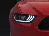 Raxiom 15-17 Ford Mustang Projector Headlights OEM HID Bulbs- Black Housing (Clear Lens) thumbnail 3