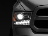 Raxiom 09-18 Dodge RAM 1500 LED Halo Headlights w/ Switchback Turn Signals- Chrome Hsng (Clear Lens) thumbnail 1