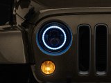 Raxiom 97-18 Jeep Wrangler TJ/JK Axial 7-Inch LED Headlights w/RGB Halo- Black Housing (Clear Lens) thumbnail 4