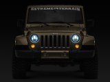 Raxiom 97-18 Jeep Wrangler TJ/JK Axial 7-Inch LED Headlights w/RGB Halo- Black Housing (Clear Lens) thumbnail 7
