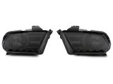 Raxiom 10-12 Ford Mustang Axial Series OEM Style Rep Headlights- Chrome Housing- Smoked Lens thumbnail 4