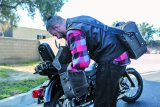Burly Brand Voyager Saddlebag Each - Dark Oak thumbnail 4