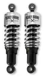 Burly Brand XL Shocks 10.5in - Chrome thumbnail 2