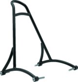 Burly Brand Short Sissy Bar 13in - Black thumbnail 1