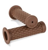 Burly Brand Rubber Diamondback Grips 1in - Brown thumbnail 1